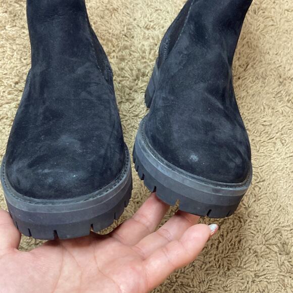 Timberland Women Black Full Grain Brimfield Mid Chelsea Boot Size 9.5 - Picture 5 of 11